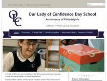 Tablet Screenshot of ourladyofconfidence.org